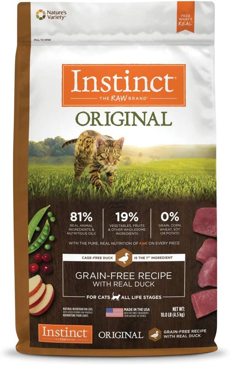 Original Duck Dry Cat Food, 10 Lb. Bag
